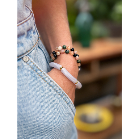 Martha armbånd i Lys Grå fra le mosch