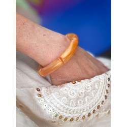 Margrethe armbånd i Honning 10mm fra le mosch