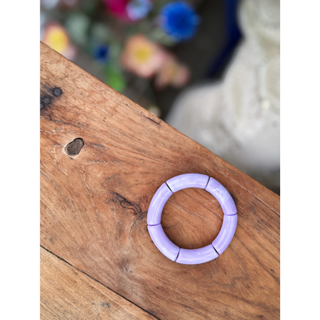 Margrethe armbånd i Lys Lilla 10mm fra le mosch