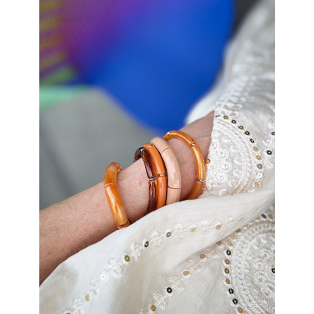 Margrethe armbånd i Honning 10mm fra le mosch