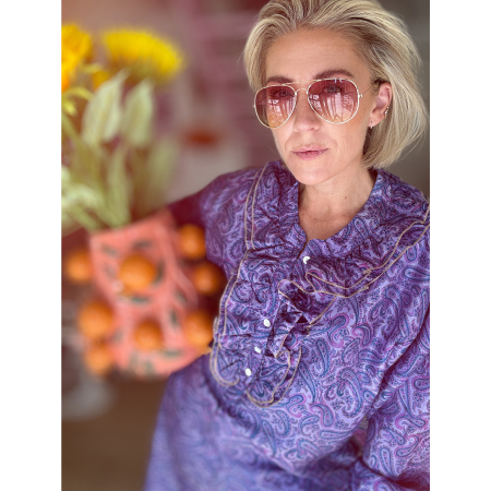 pilou pilot solbriller i rosa fra le mosch