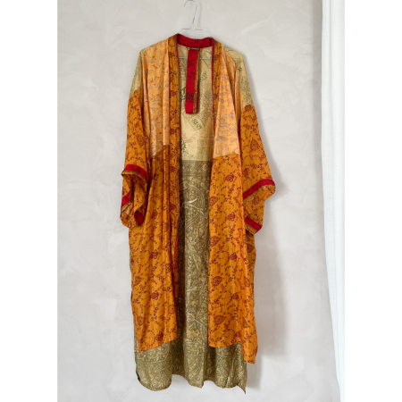 Minju Silkemix kimono no 1144 fra LÉ MOSCH, skøn unik og let kimono, super anvendelig kimono,