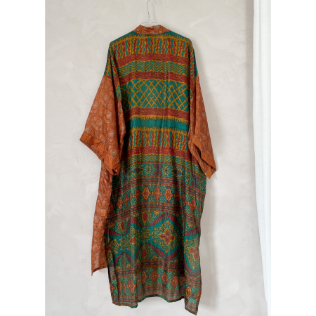 Minju Silkemix kimono no 1151 fra LÉ MOSCH, skøn unik og let kimono, super anvendelig kimono,