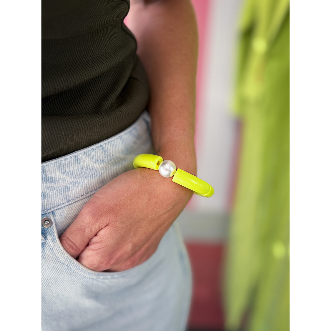 Maggie armbånd no 66 fra LÉ MOSCH, smukt boheme armbånd, lækre armbånd,