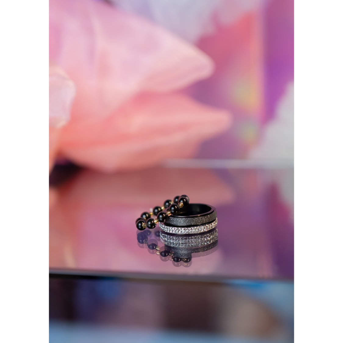 Arlette anti stress ringe sæt 2 fra LÉ MOSCH, sæt med 3 smukke ringe, fingerringe du kan stacke,