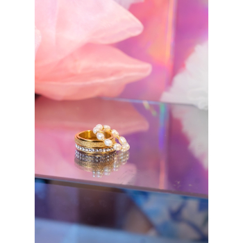 Arlette anti stress ringe sæt 3 fra LÉ MOSCH, sæt med 3 smukke ringe, fingerringe du kan stacke,