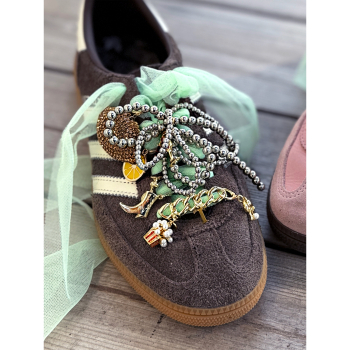 Robbie Skosmykker i gylden fra LÉ MOSCH, skopynt, sko accosseries, Robbie Skosmykker i gylden fra LÉ MOSCH, skopynt, sko accosseries,