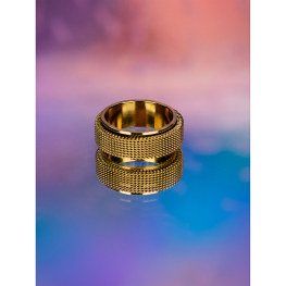 Clark unisex anti stress ring i forgyldt  BESTSELLER