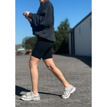 højtaljede sorte biker shorts og cykelshorts fra le mosch
