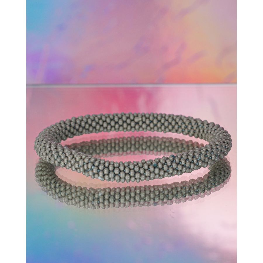 Håndbroderet Nepal Armbånd med glasperler i smukke nuancer fra LE MOSCH