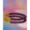 Håndbroderet Nepal Armbånd med glasperler i smukke nuancer fra LE MOSCH Håndbroderet Nepal Armbånd med glasperler i smukke nuancer fra LE MOSCH