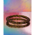 Håndbroderet Nepal Armbånd med glasperler i smukke nuancer fra LE MOSCH