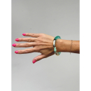 Maggie armbånd no 85 fra LÉ MOSCH, smukt boheme armbånd, grønt armbånd med en lille fisk, Maggie armbånd no 85 fra LÉ MOSCH, smukt boheme armbånd, grønt armbånd med en lille fisk,