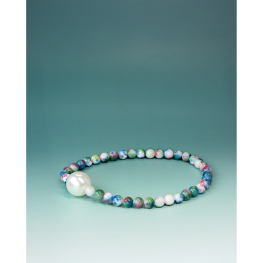 Bora Unika halskæde med farvede sten
