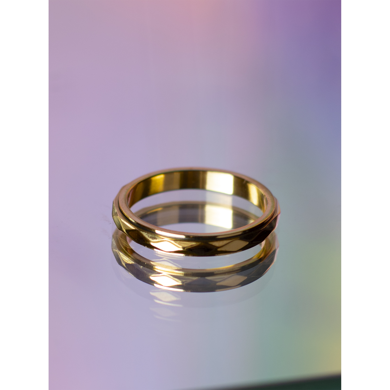 Nicola anti stress ring i forgyldt fra le mosch
