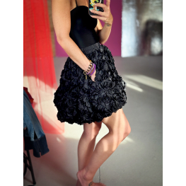 Aliah Nederdel med blomster i Sort