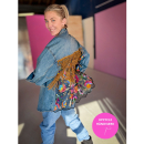 Vintage Vibes Denim Jakke med multifarvede pailletter No. 040