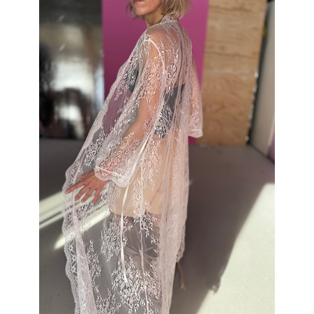 Blonde Kimono i Hvid fra le mosch