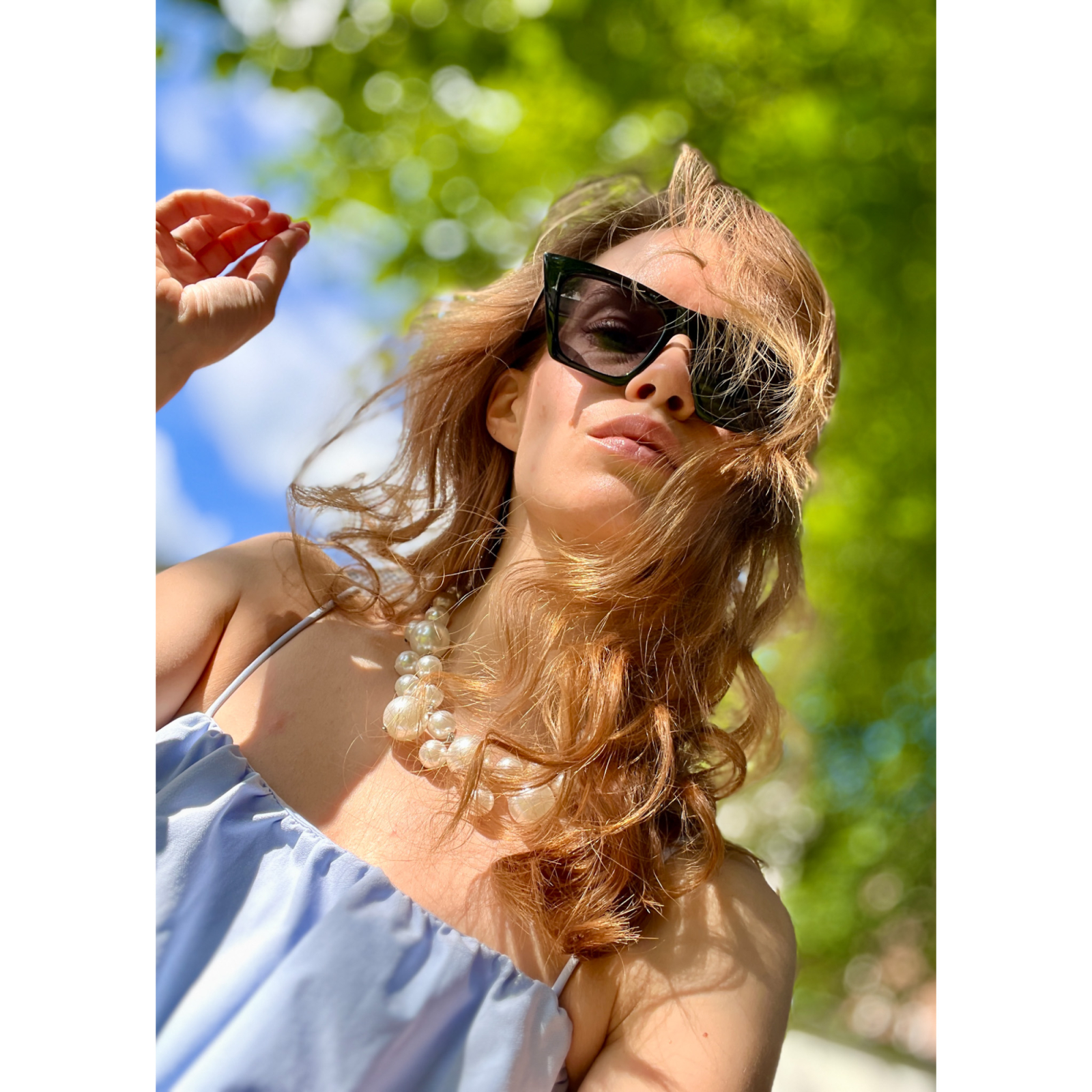 Mille Cateye solbriller i Sort fra le mosch