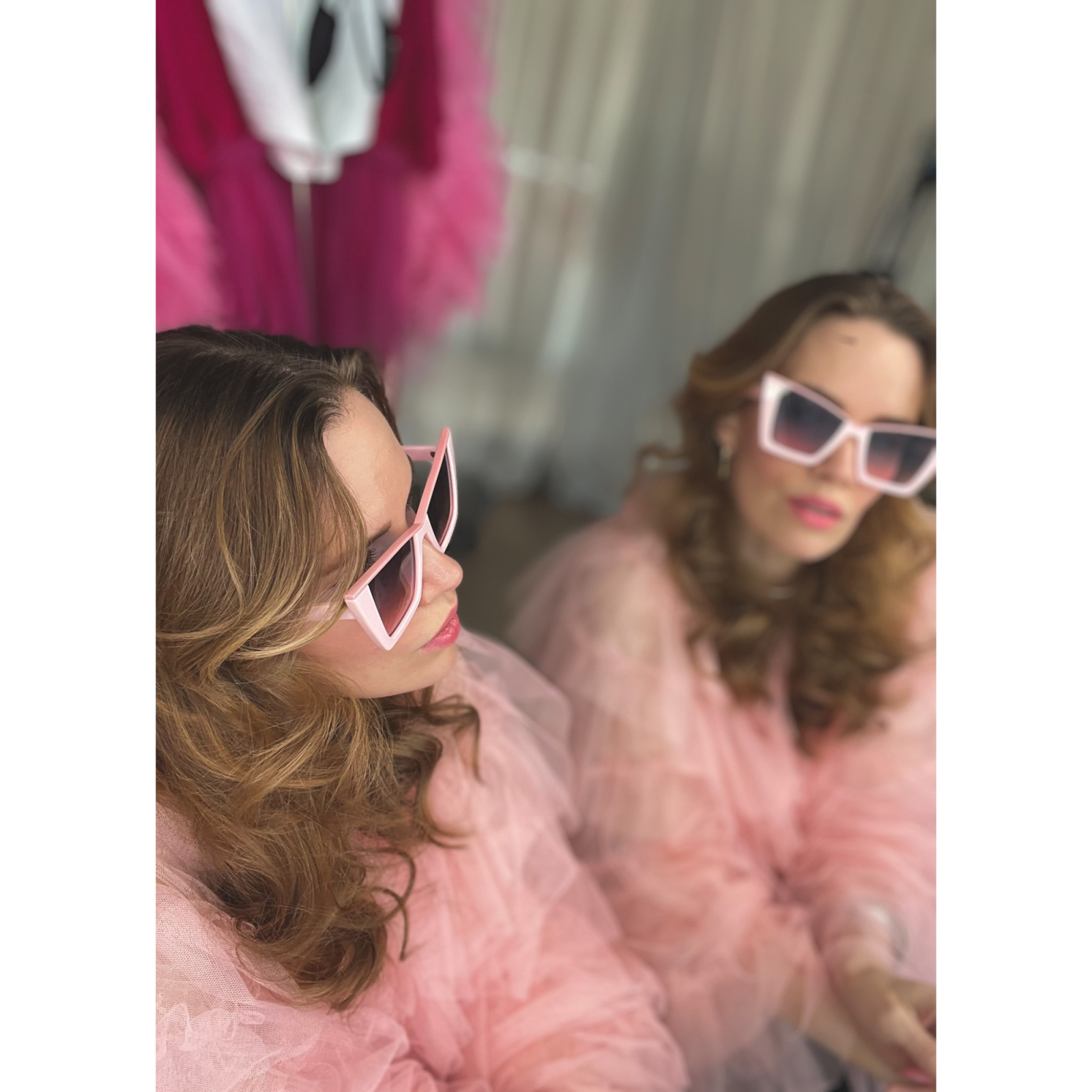 Janis Cat Eye solbriller i Rosa fra le mosch