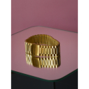 Forgyldt Tikva armbånd stylet med denim fra le mosch – herre inspireret smykke med vintage udtryk