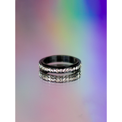 Tilo anti stress ring i sort 2.0 fra LÉ MOSCH, bevægelig ring, beroligende ring, adhd ring,