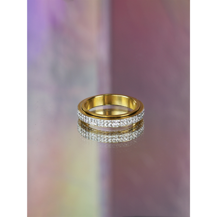 Sculabia anti stress ring i forgyldt fra LÉ MOSCH