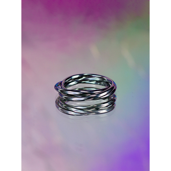 Trille Slim Tre I En Ring i Forsølvet fra LÉ MOSCH, nulre ring der afstresser, adhd ring med tre løse ringe, Trille Slim Tre I En Ring i Forsølvet fra LÉ MOSCH, nulre ring der afstresser, adhd ring med tre løse ringe,