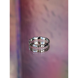 Ada ring med hjerter - forsølvet fra le mosch