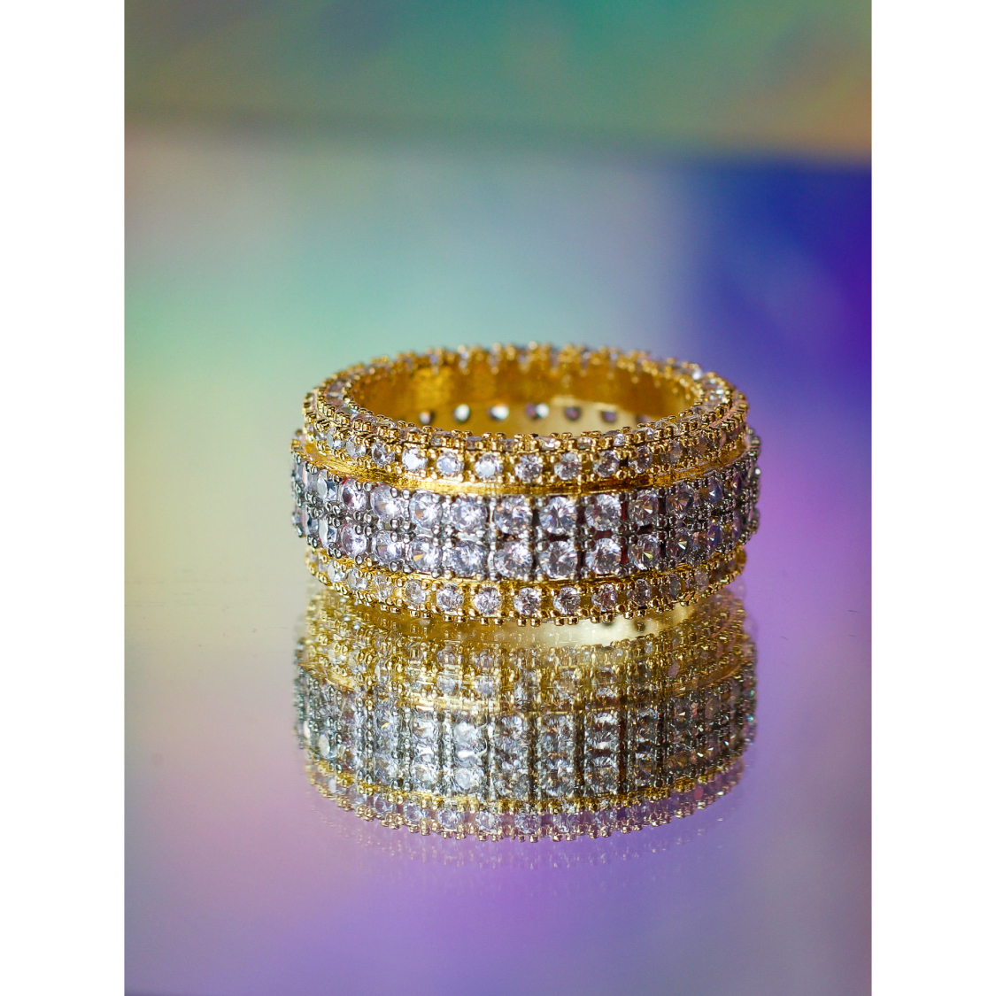 Prissy statement ring fra LÉ MOSCH, smuk ring med sten, pyntering,