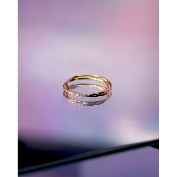 Frigga To I En Ring i forgyldt fra LÉ MOSCH, fin to i en ring med små sten, lille spinkel og feminin ring,