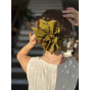 Falka Hårklemme i Oliven fra lé mosch, sløjfe hårklemme, stor hårklemme, festlig Falka Hårklemme i Oliven fra lé mosch, sløjfe hårklemme, stor hårklemme, festlig