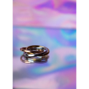 Trille Slim Tre I En Ring i Trefarvet fra LÉ MOSCH, trefarvet ring med tre skinner, beroligende ring med tre løse skinner i tre farver, Trille Slim Tre I En Ring i Trefarvet fra LÉ MOSCH, trefarvet ring med tre skinner, beroligende ring med tre løse skinner i tre farver,