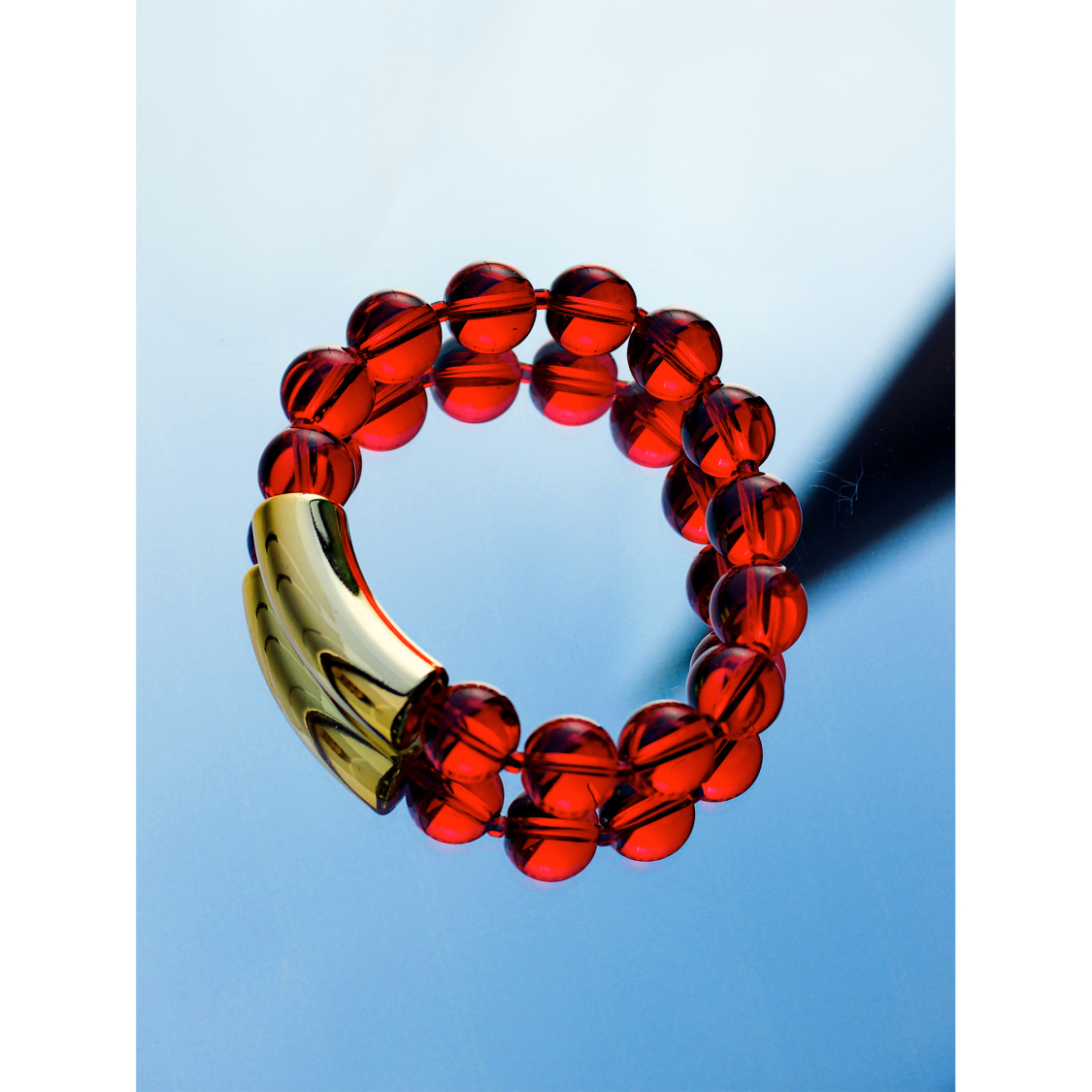 Camma armbånd i rød fra lemosch