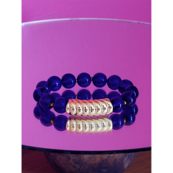 Camma armbånd i Blå fra le mosch