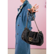 Lucinda Flap Bag i sort denim