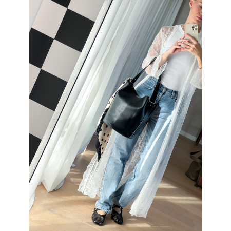 Herla Bucket Taske i Faux Suede fra LÉ MOSCH