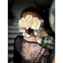 Silk XLARGE Scrunchie I Creme fra LĂ MOSCH Silk XLARGE Scrunchie I Creme fra LĂ MOSCH
