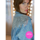 Vintage Vibes Denim Jakke med sølv pailletter no 058 fra le mosc