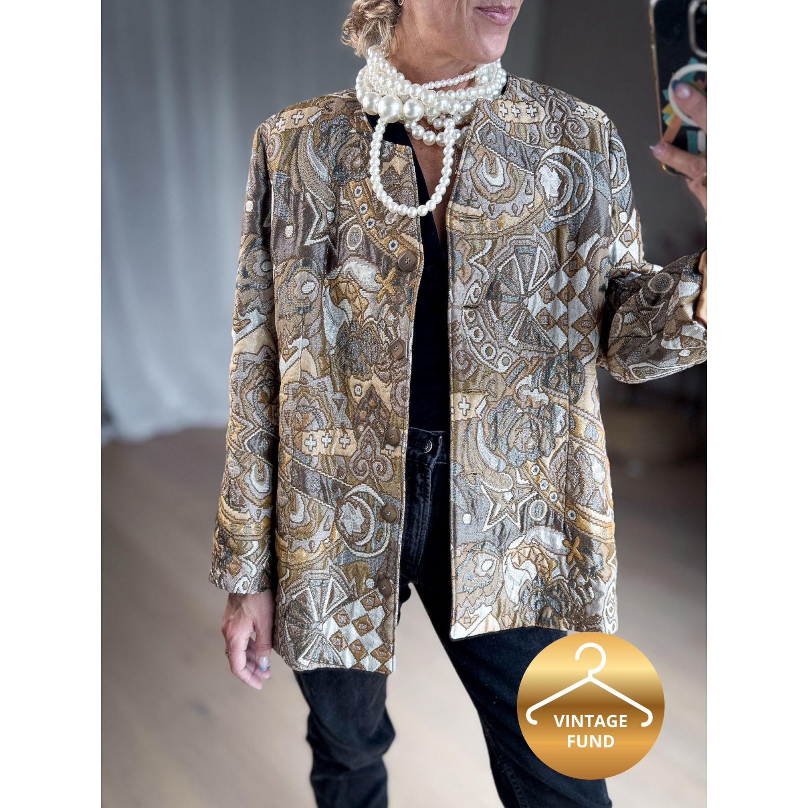Vintage Vibes Blazer i Jordfarver – No. 062 fra le mosch