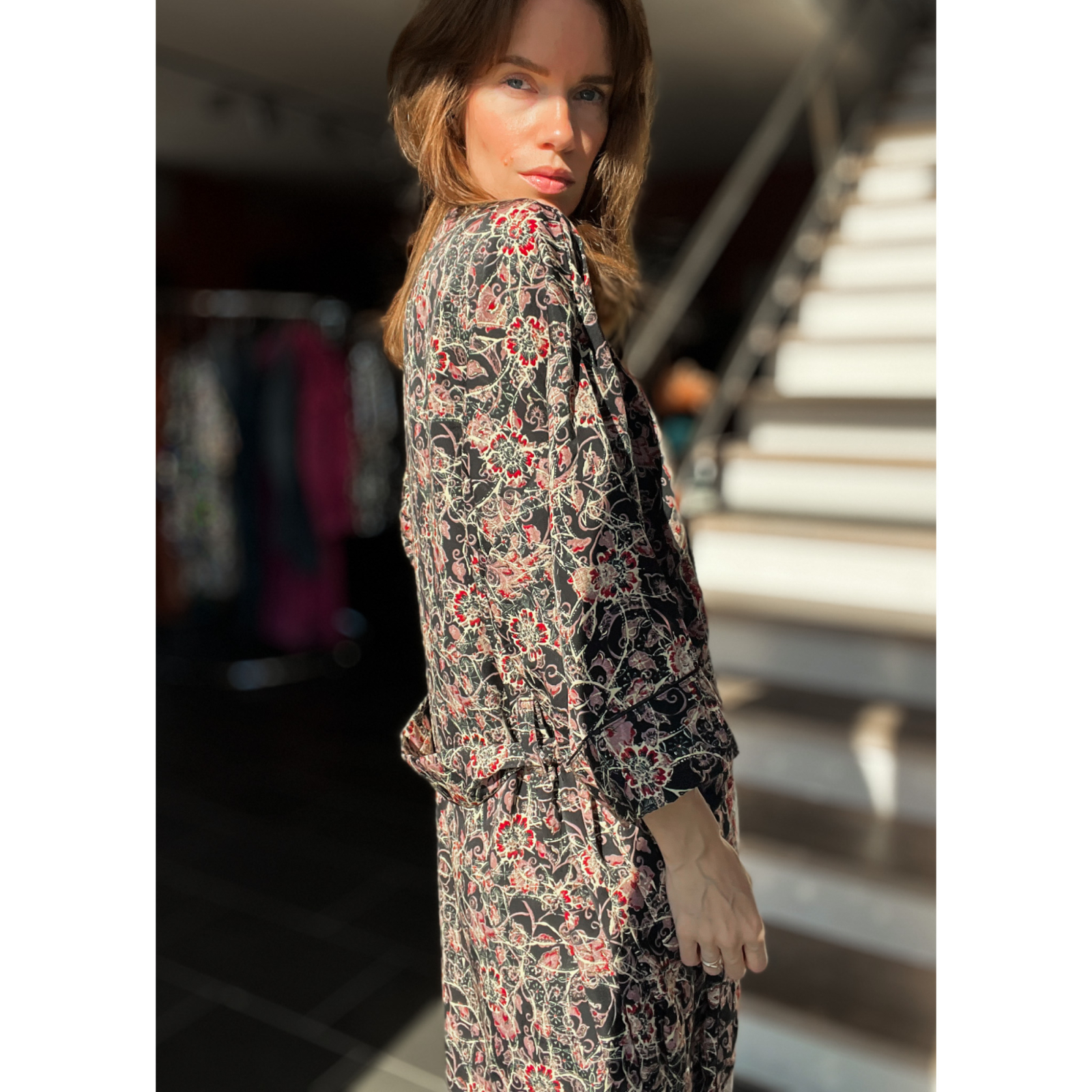 Maria kimono, batik print