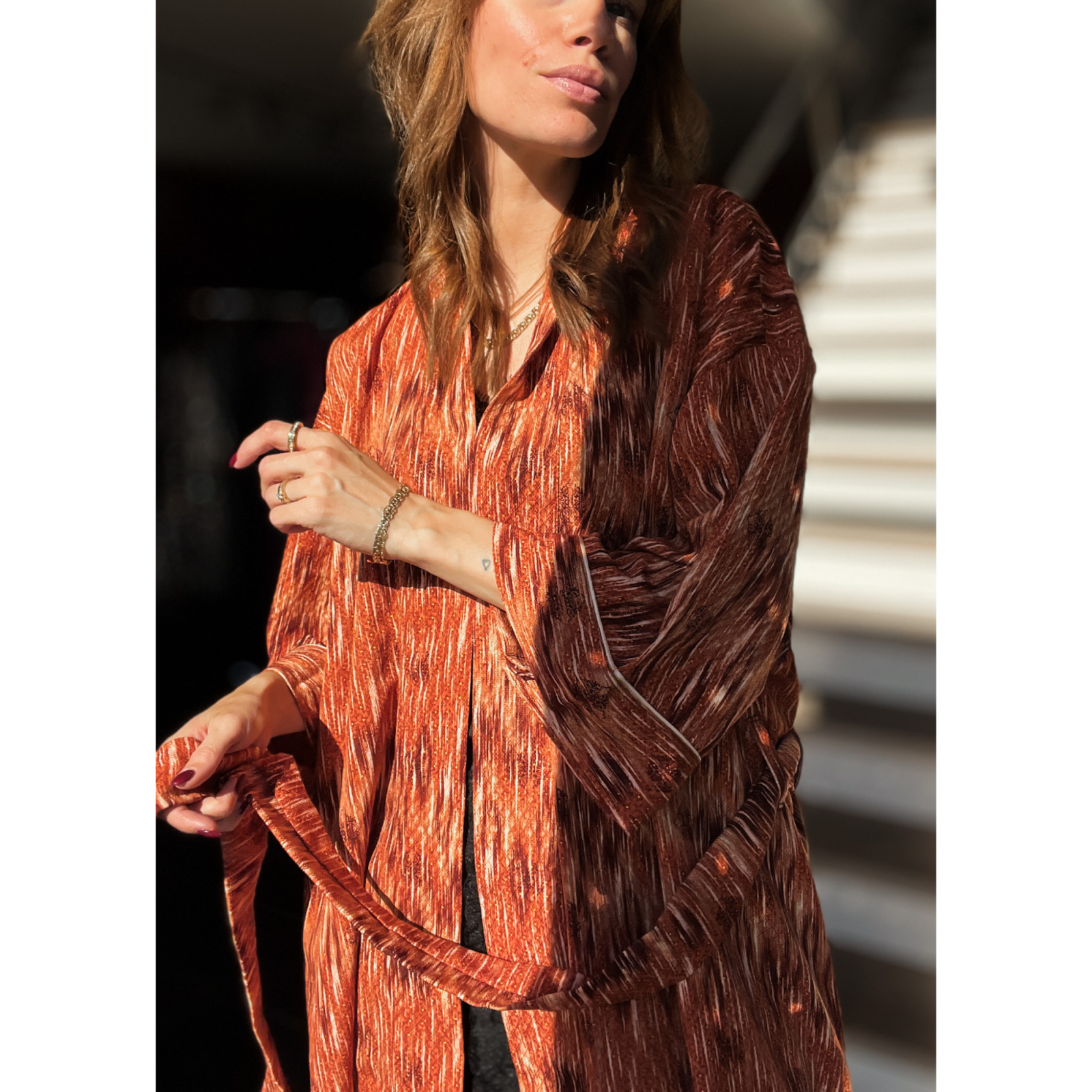 Maria kimono, batik print, 