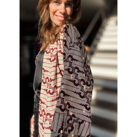 Maria kimono, batik print,