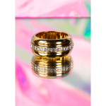 Sille anti stress ring i forgyldt fra LÉ MOSCH. Når du bestiller ringen er du med til at nedbryde tabu omkring ADHD og støtter podcasten ADHD SØSTRE