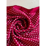Mimi Tørklæde med små prikker i rød fra LÉ MOSCH, fint og dekorativt tørklæde, smukt rødt tørklæde med prikker,  