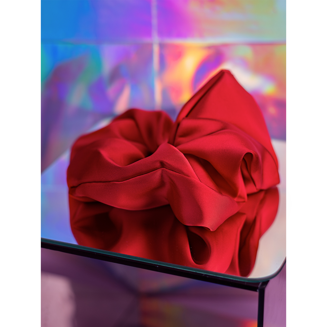 Sisal MEGA Scrunchie I Rød fra LÉ MOSCH, fin rød scrunchie, 