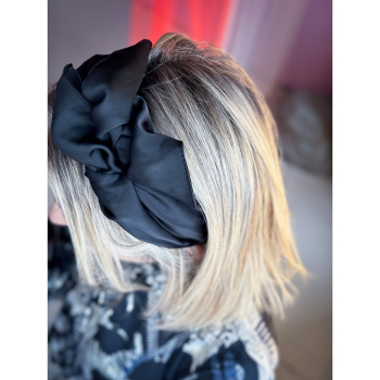 Mikki Hårbøjle med sort satin fra LÉ MOSCH, smuk og skulpturel hårbøjle, fin og festlig sort hårbøjle,  Mikki Hårbøjle med sort satin fra LÉ MOSCH, smuk og skulpturel hårbøjle, fin og festlig sort hårbøjle,