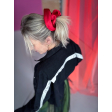 Sisal MEGA Scrunchie I rød satin og sort vintage vibes le mosch jakke