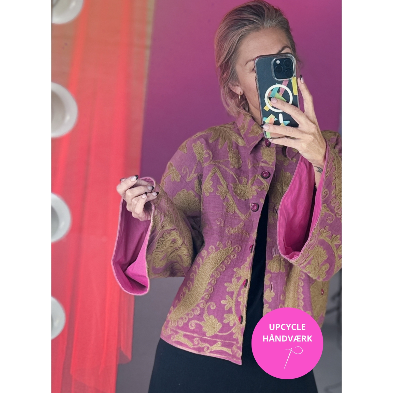Vintage Vibes Håndbroderet Jakke no 070 fra le mosch