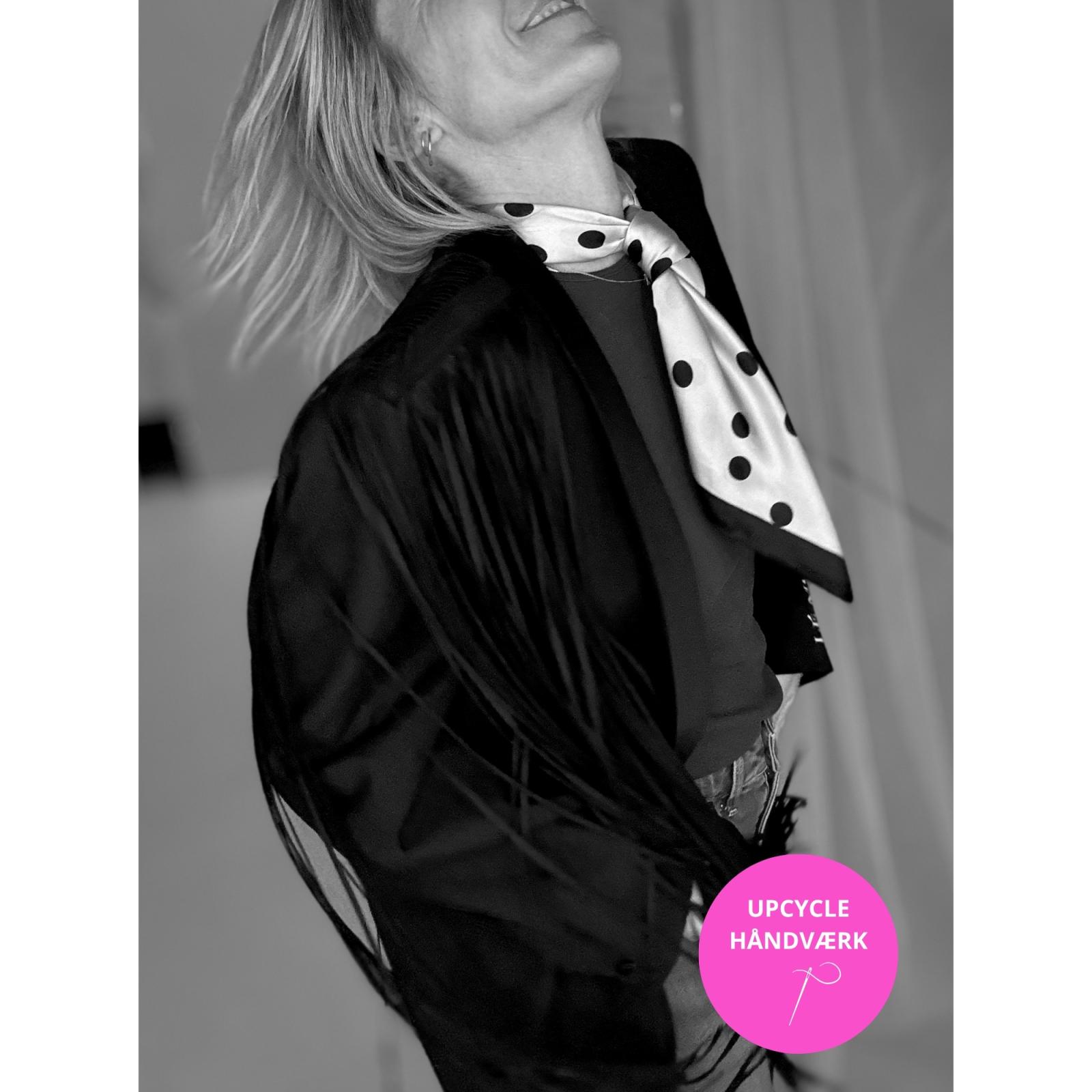 Vintage Vibes Blazer jakke med Frynser no 073 fra le mosch